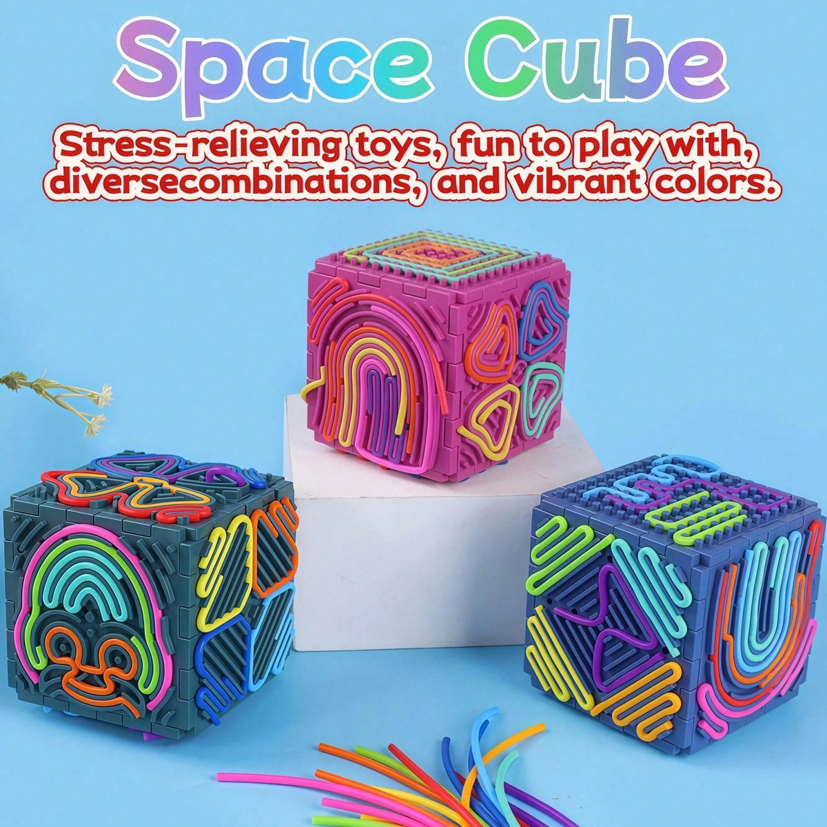 1pc Sensory Activity Board, Silicone Fidget Toy, Suitable For Quiet, Anxiety, ADHD And Autism| Adult & Children Early Education Quiet Fidget Toy