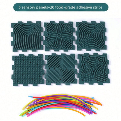 1pc Sensory Activity Board, Silicone Fidget Toy, Suitable For Quiet, Anxiety, ADHD And Autism| Adult & Children Early Education Quiet Fidget Toy