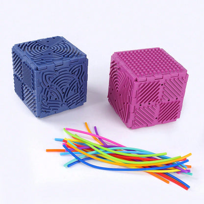 1pc Sensory Activity Board, Silicone Fidget Toy, Suitable For Quiet, Anxiety, ADHD And Autism| Adult & Children Early Education Quiet Fidget Toy