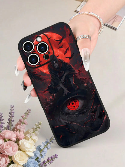 1PC Sharingan Moon Stylish Pattern TPU Anti Drop Phone Case For Men And Women 17/17PRO/17AIR/17PROMAX/16E/16/16PRO/16PLUS/16PROMAX/15/15PLUS/15PRO/15PROMAX/A71/A56/S26/S26PLUS/S26ULTRA/S25/S24/S23( I