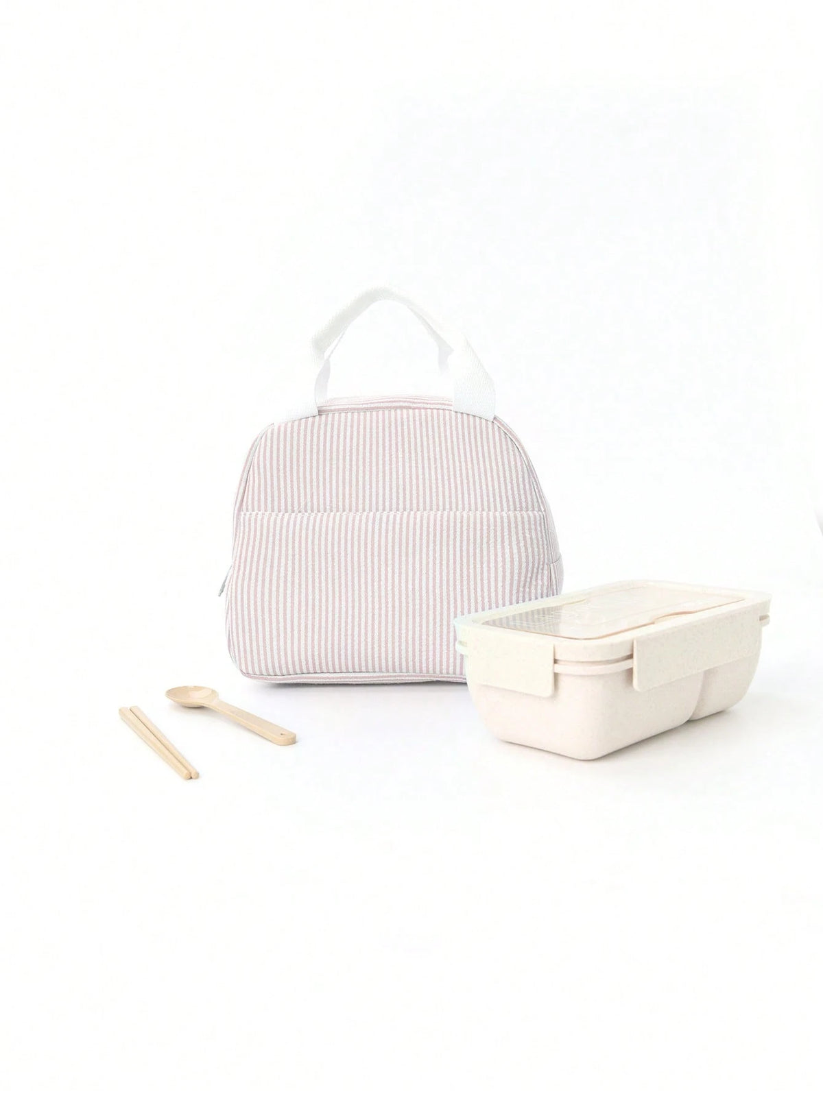 1pc Simple Insulated Lunch Bag, Student Lunch Box, Food Bag, Casual Picnic Bag, Camping Bag, Insulated Bag, Suitable For Office, School, Portable Large Capacity, Suitable For Travel, Picnic, Outdoor