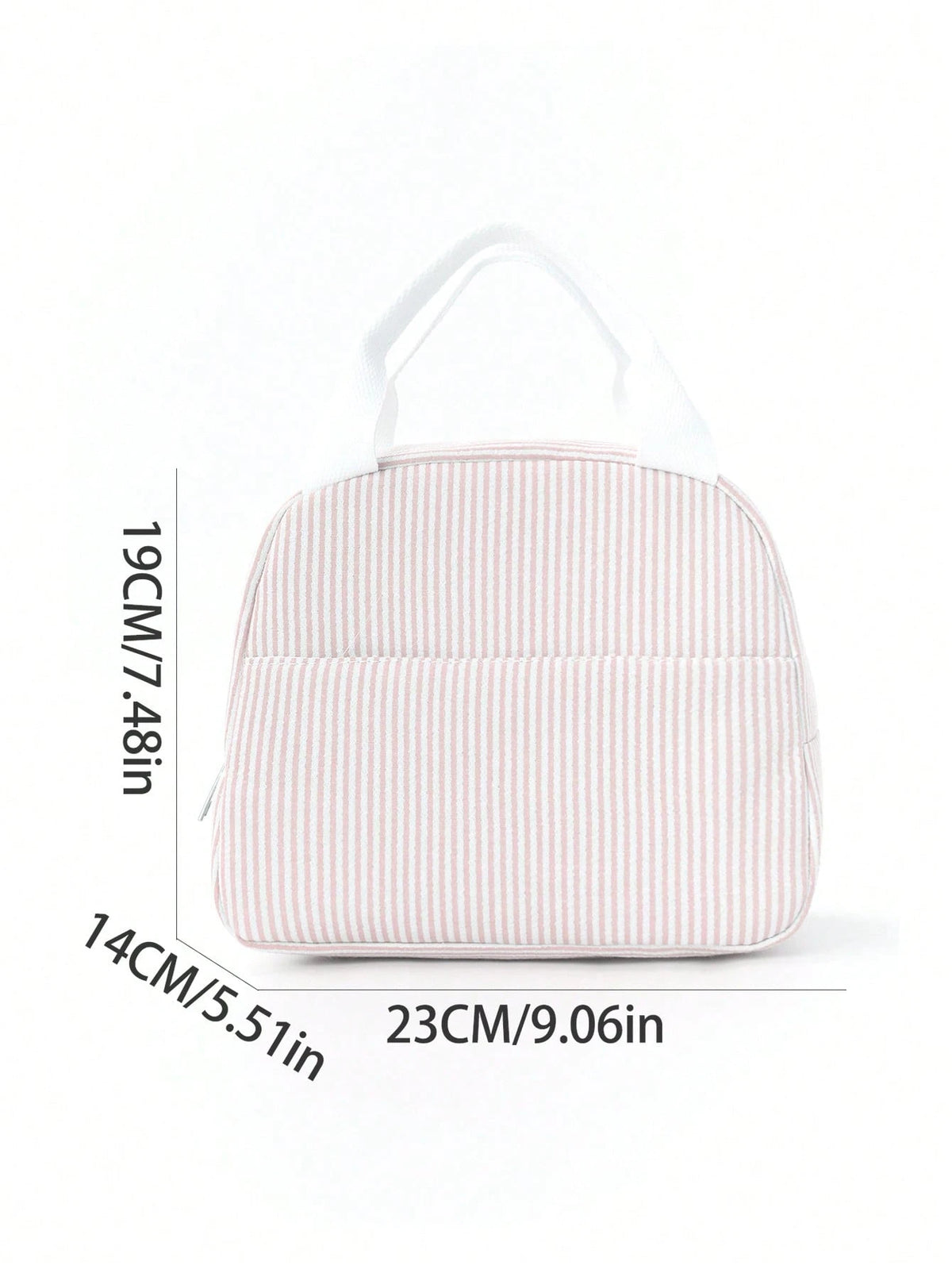 1pc Simple Insulated Lunch Bag, Student Lunch Box, Food Bag, Casual Picnic Bag, Camping Bag, Insulated Bag, Suitable For Office, School, Portable Large Capacity, Suitable For Travel, Picnic, Outdoor