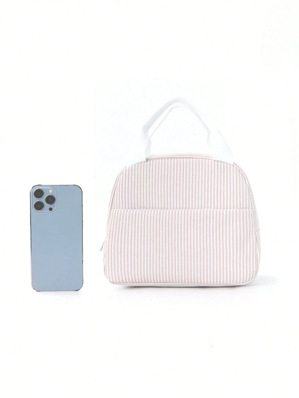 1pc Simple Insulated Lunch Bag, Student Lunch Box, Food Bag, Casual Picnic Bag, Camping Bag, Insulated Bag, Suitable For Office, School, Portable Large Capacity, Suitable For Travel, Picnic, Outdoor