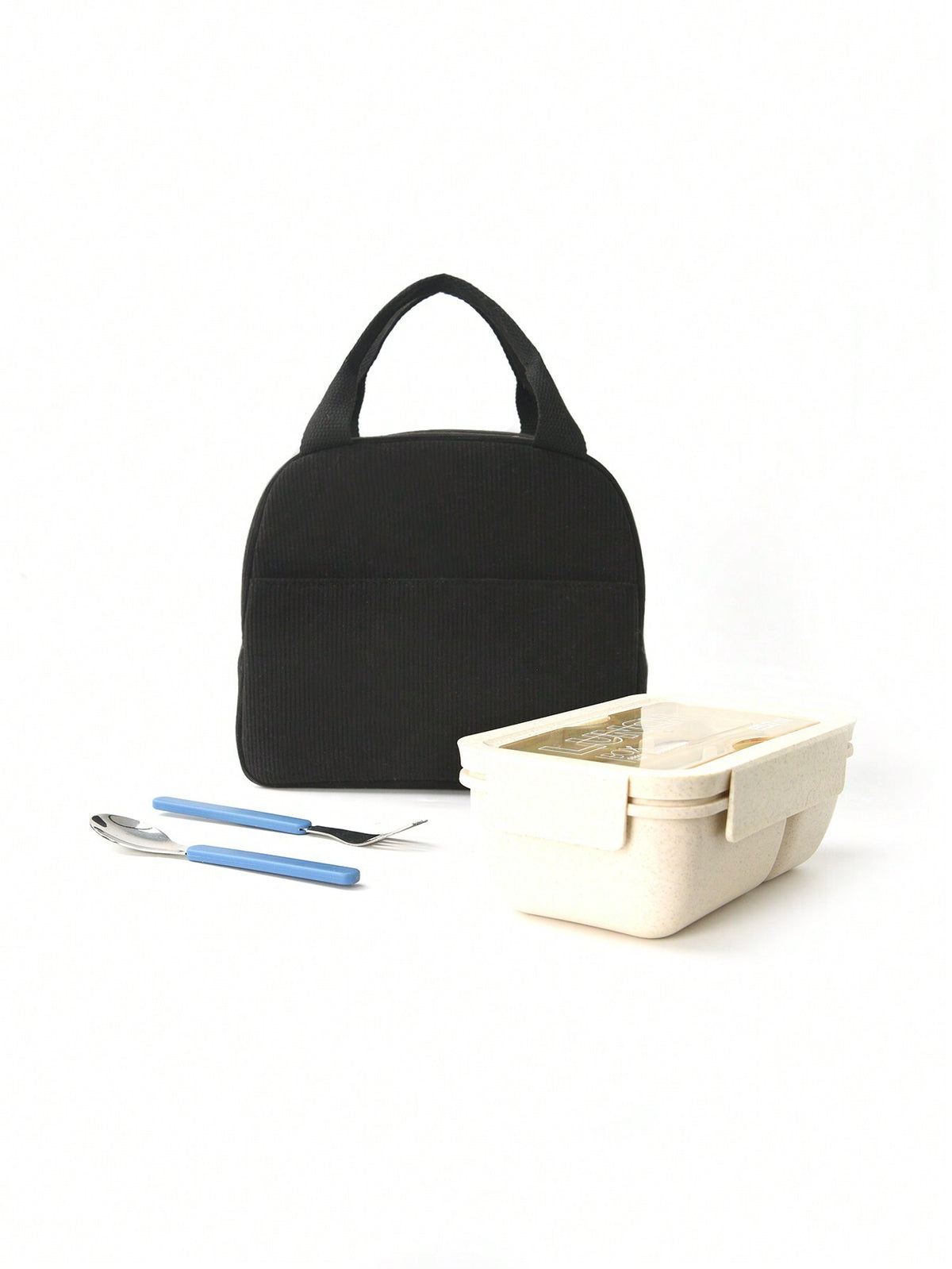 1pc Simple Insulated Lunch Bag, Student Lunch Box, Food Bag, Casual Picnic Bag, Camping Bag, Insulated Bag, Suitable For Office, School, Portable Large Capacity, Suitable For Travel, Picnic, Outdoor