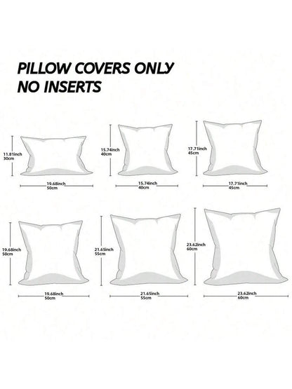 1pc Soft Chenille Pillow Case, Suitable For Living Room, Bedroom & Sofa