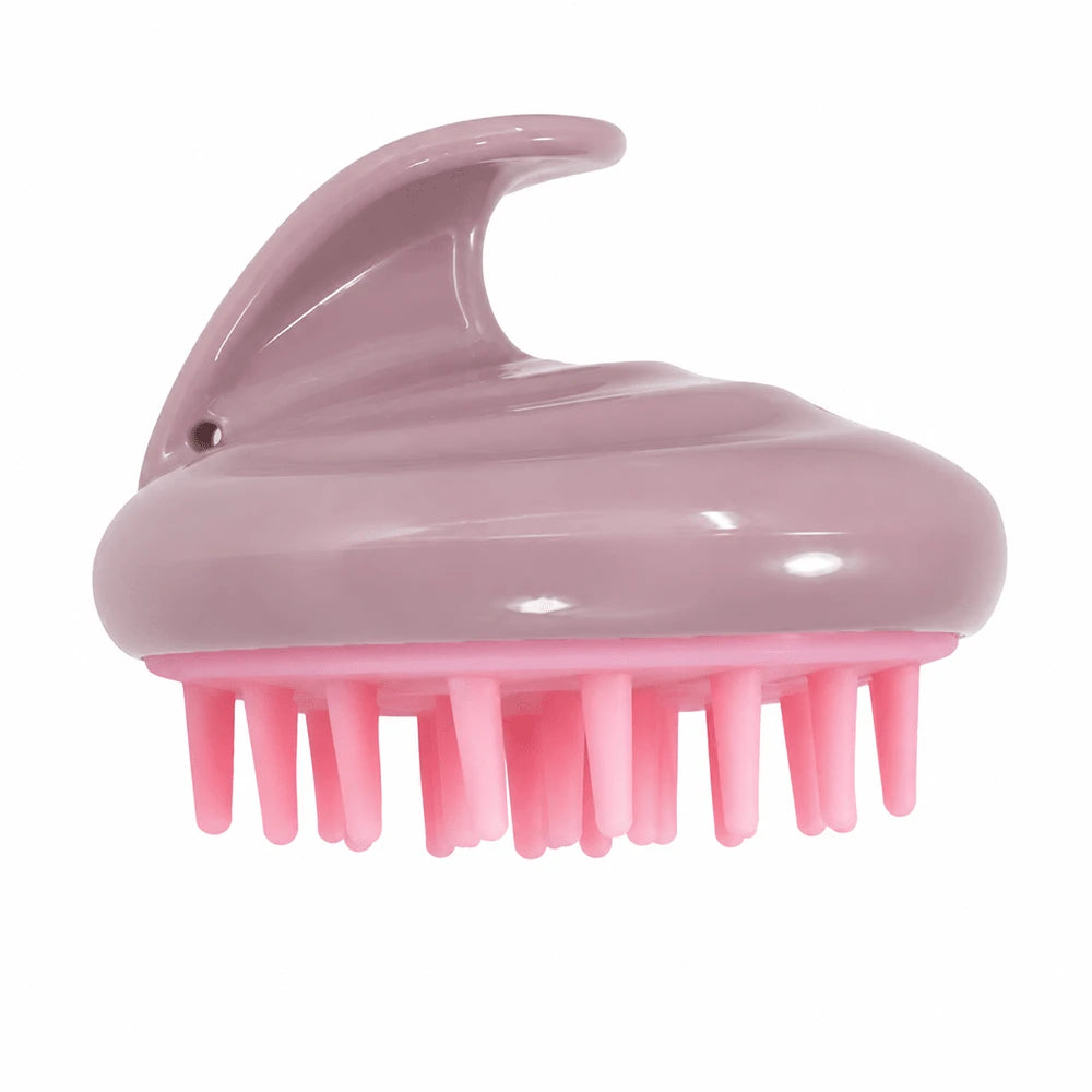 1pc Soft Silicone Shampoo Brush, Dry & Wet Use Scalp Massage Brush, Deep Cleaning Exfoliating Stress Relief, Handheld Shower Brush, Suitable For Home Bathing, SPA, Travel, Unisex For Adults, Students