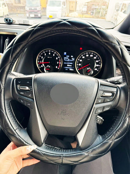 1pc Soft Ultra-Fiber PU Leather Steering Wheel Cover, Universal 15 Inch, Suitable For Ladies And Girls, Fits Cars, Sedans, SUVs, Trucks