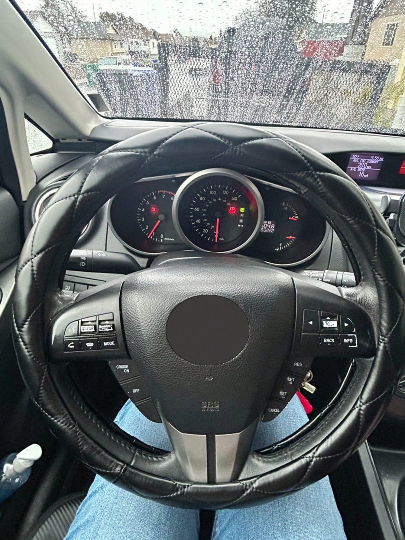 1pc Soft Ultra-Fiber PU Leather Steering Wheel Cover, Universal 15 Inch, Suitable For Ladies And Girls, Fits Cars, Sedans, SUVs, Trucks
