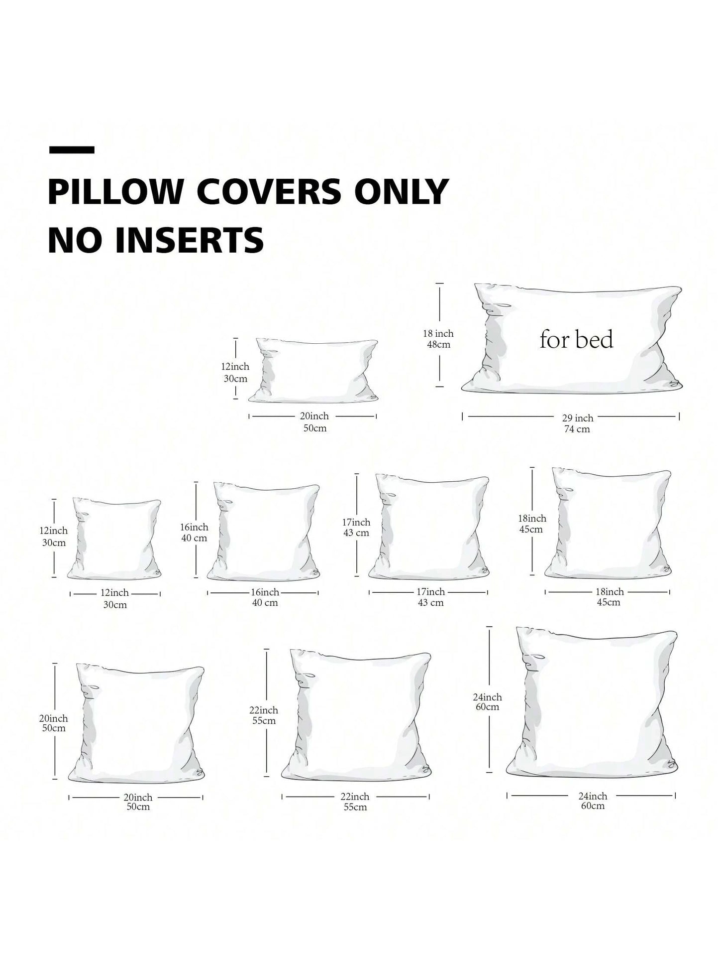 1pc Solid Cushion Cover Without Filler