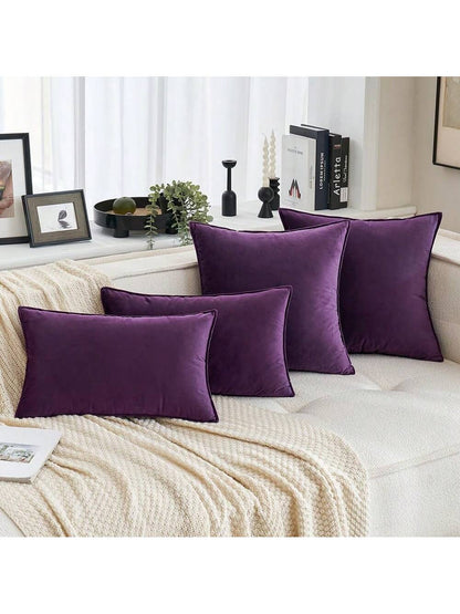 1pc Solid Cushion Cover Without Filler