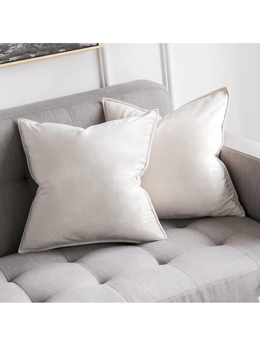 1pc Solid Cushion Cover Without Filler