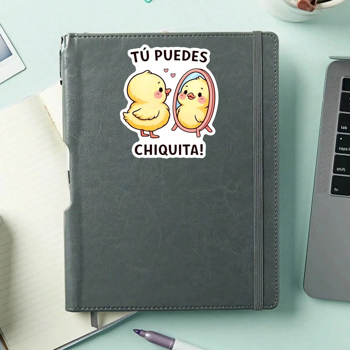1PC Spanish Affirmation Quote Sticker, Latina Empowerment Slogan Vinyl Decal For Laptop Water Bottle Notebook E-Reader, Waterproof Latina Decal Sticker, Aesthetic Stationery Scrapbook Accessories Gift