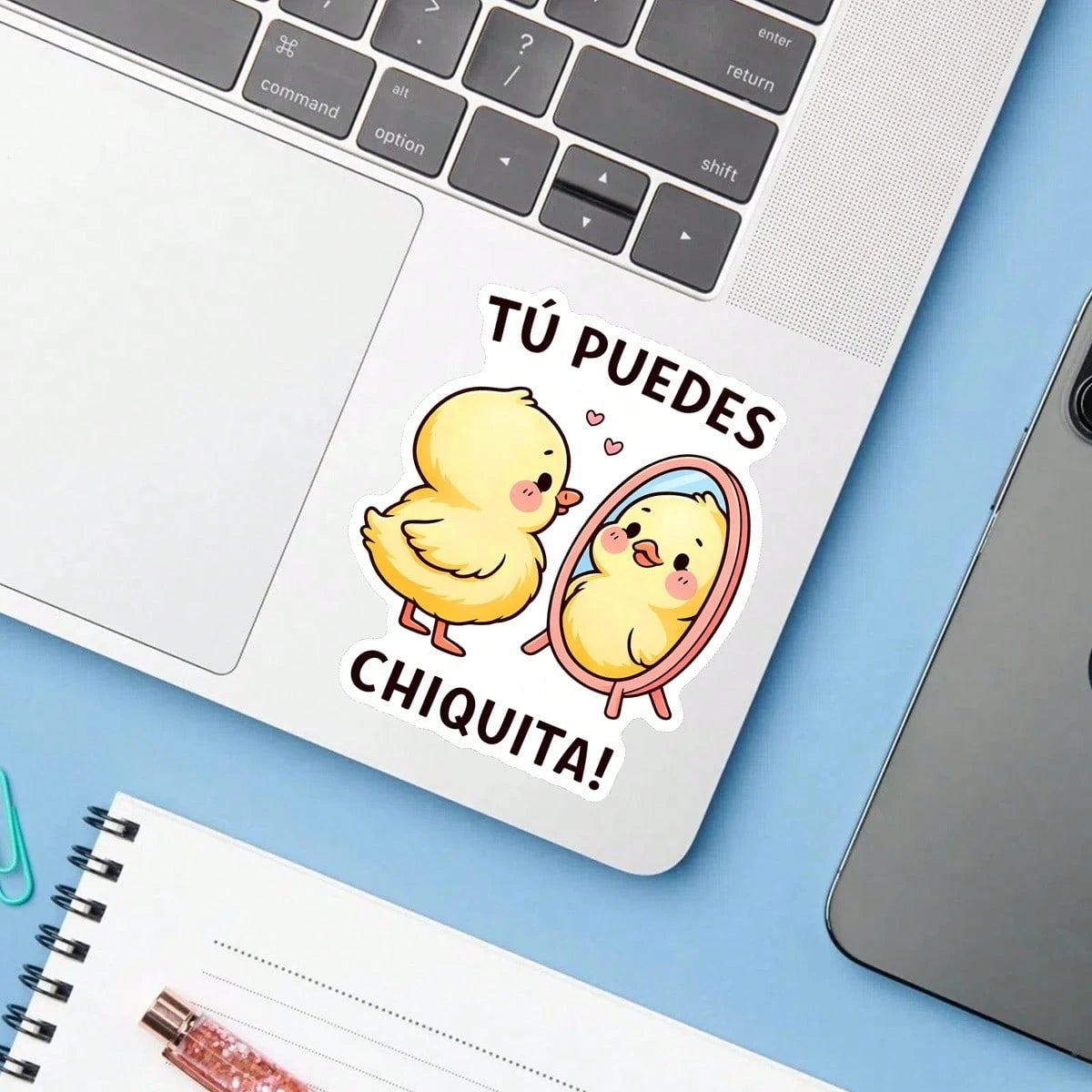 1PC Spanish Affirmation Quote Sticker, Latina Empowerment Slogan Vinyl Decal For Laptop Water Bottle Notebook E-Reader, Waterproof Latina Decal Sticker, Aesthetic Stationery Scrapbook Accessories Gift