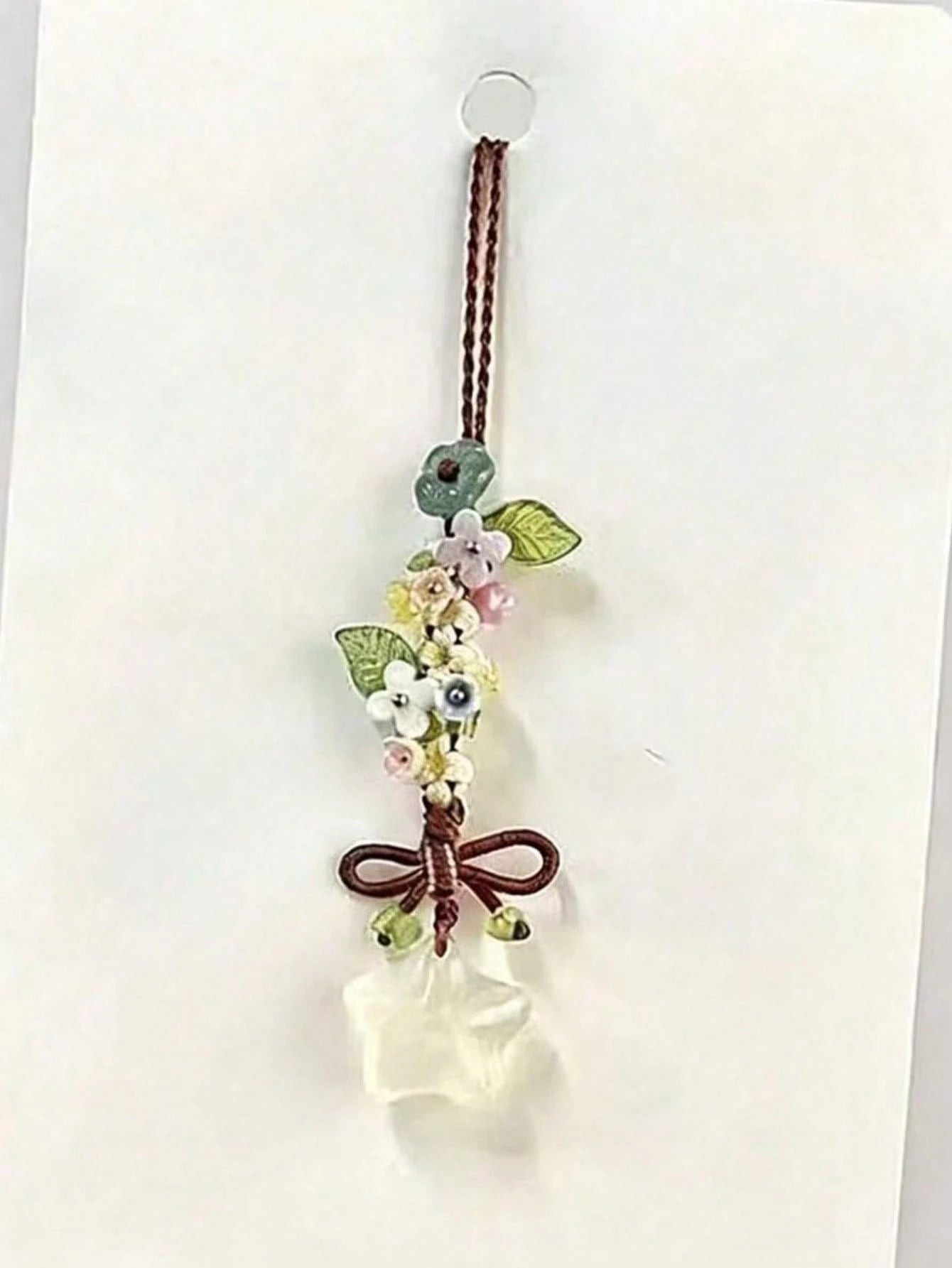 1pc Star Flower Bow Phone Lanyard, CCD Camera Pendant, Bag Charm, Vintage Multi-Purpose Fashion Handmade Small Phone Chain Pendant, Suitable For Women's Daily Use, Compatible With Android System And M