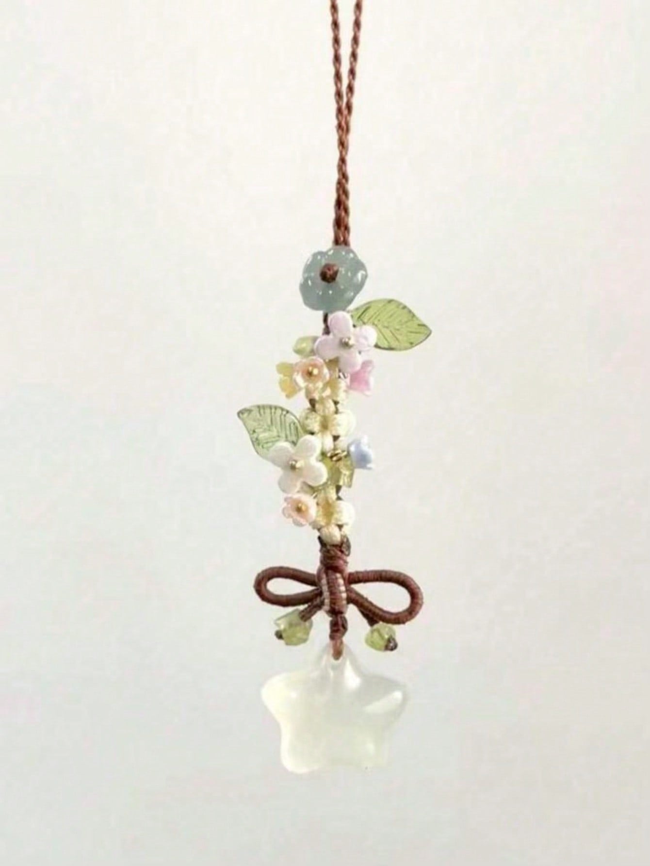 1pc Star Flower Bow Phone Lanyard, CCD Camera Pendant, Bag Charm, Vintage Multi-Purpose Fashion Handmade Small Phone Chain Pendant, Suitable For Women's Daily Use, Compatible With Android System And M