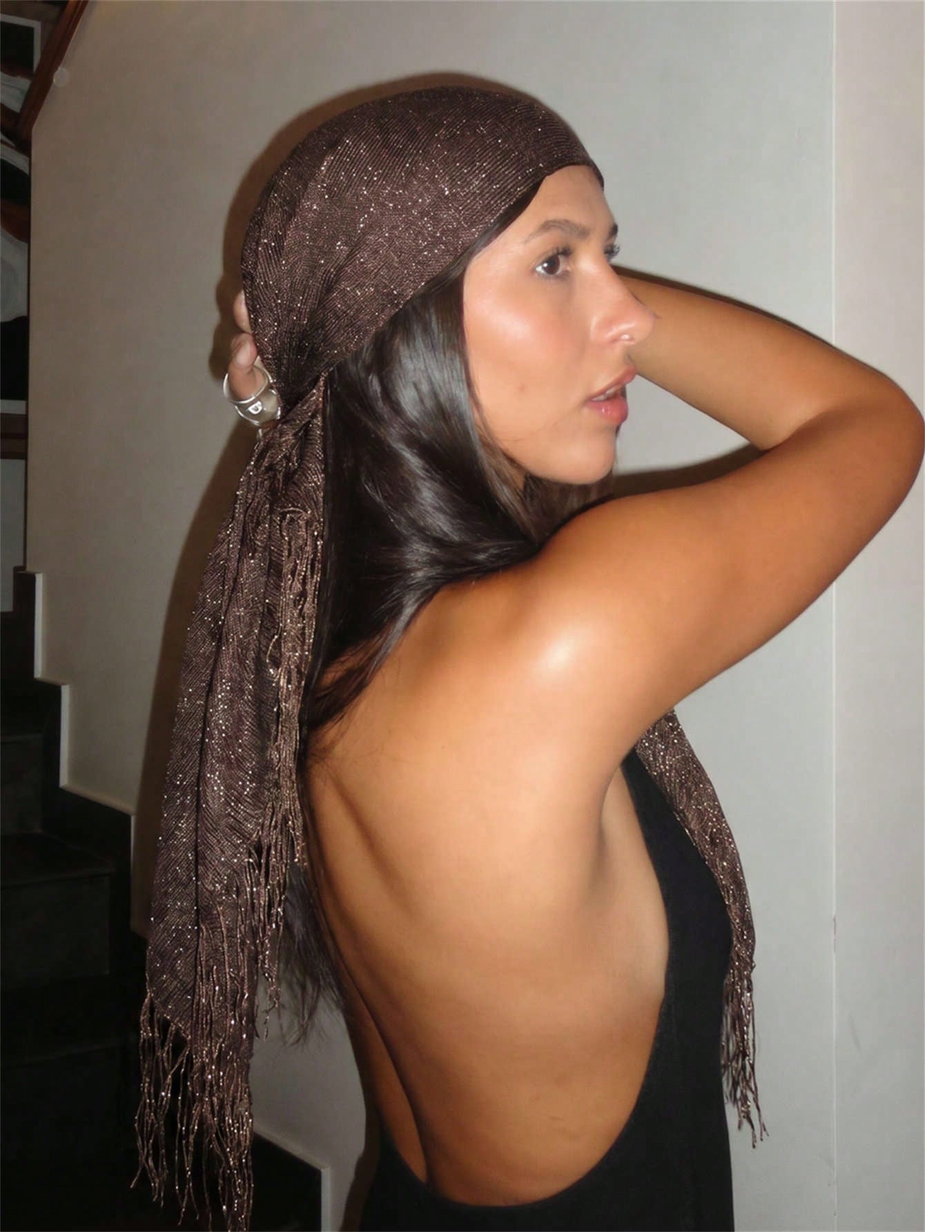 1pc Summer Beach New Jazz Dance Street Dance Waist Chain Hip Scarf Accessory, Sequin Triangle Scarf Tassel Waist Belt, Versatile Waist Wrap