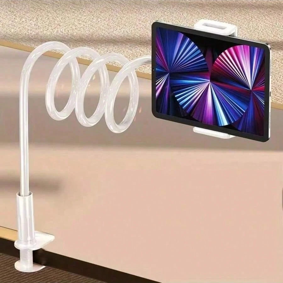 1Pc Tablet And Phone Holder, Thickened Flexible Arm Goose Neck Tablet Stand Suitable For Bed, Bedside, Desk, Bed Headboard, Table, Sofa, Horizontal Bed, Mini Pro Air, Kindle, Switch, Galaxy Tabs Devic