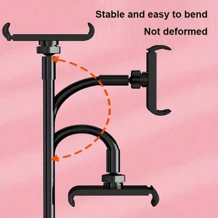 1Pc Tablet And Phone Holder, Thickened Flexible Arm Goose Neck Tablet Stand Suitable For Bed, Bedside, Desk, Bed Headboard, Table, Sofa, Horizontal Bed, Mini Pro Air, Kindle, Switch, Galaxy Tabs Devic