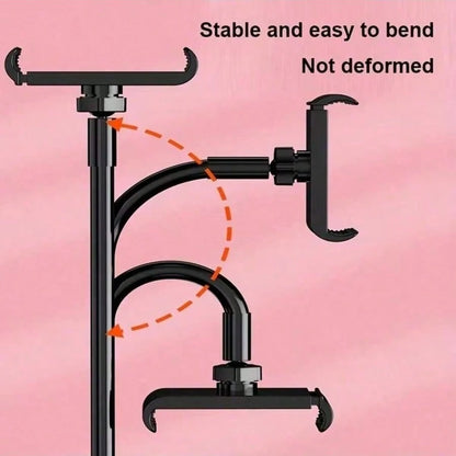 1Pc Tablet And Phone Holder, Thickened Flexible Arm Goose Neck Tablet Stand Suitable For Bed, Bedside, Desk, Bed Headboard, Table, Sofa, Horizontal Bed, Mini Pro Air, Kindle, Switch, Galaxy Tabs Devic
