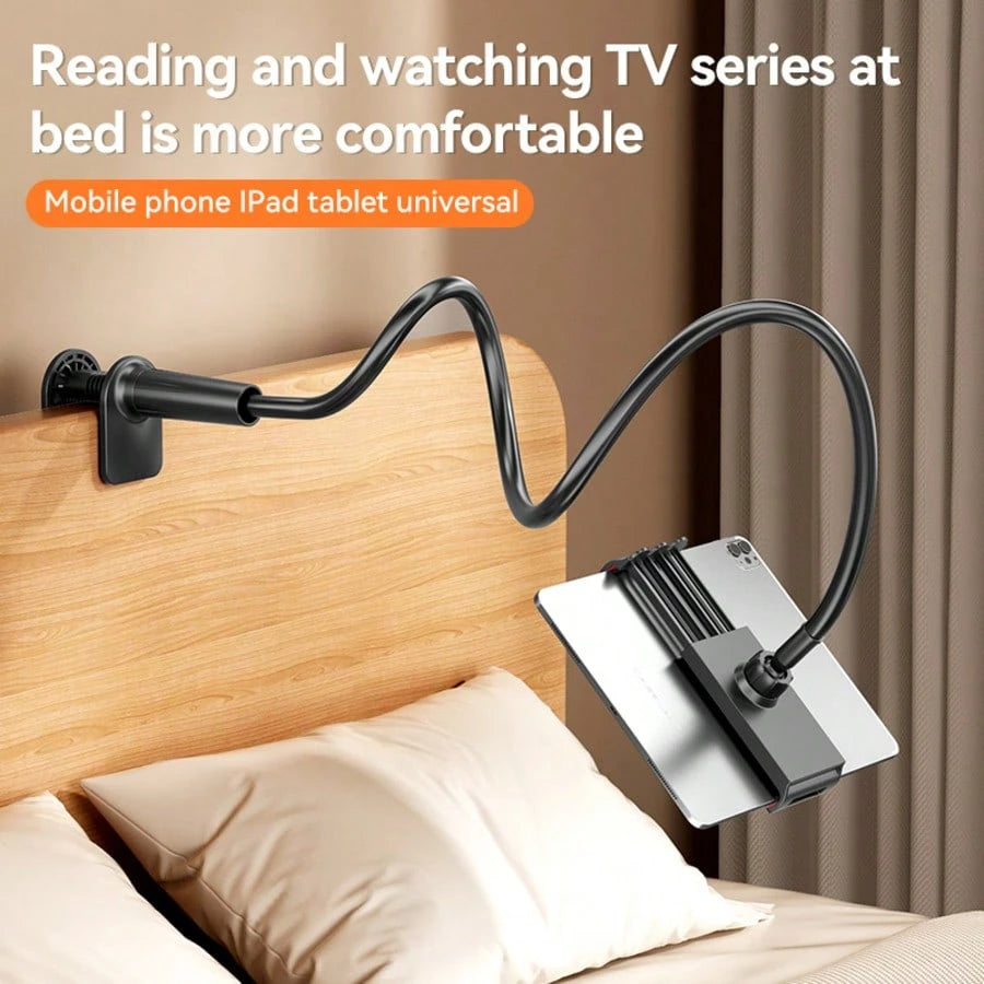 1Pc Tablet And Phone Holder, Thickened Flexible Arm Goose Neck Tablet Stand Suitable For Bed, Bedside, Desk, Bed Headboard, Table, Sofa, Horizontal Bed, Mini Pro Air, Kindle, Switch, Galaxy Tabs Devic