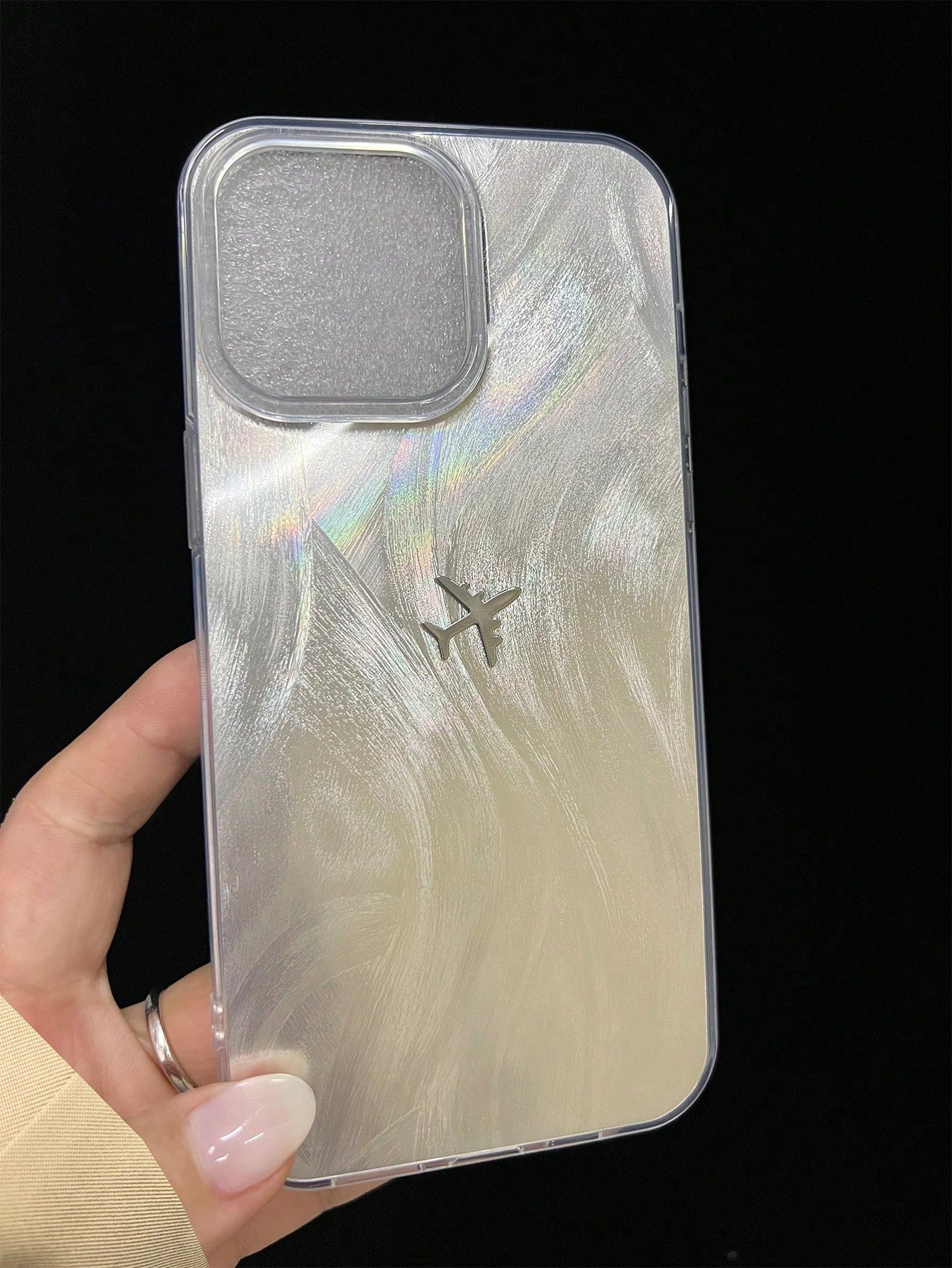 1pc TPU Large Hole Lens Anti-Drop Phone Case Minimalist Design Suitable For IPhone 11/12/13/13 Pro Max/14 Pro Max/ 15/15 Pro/15 Plus/15 Pro Max/16/16 Pro/16 Plus/16 Pro Max/ 17/ 17 Air/ 17 Pro/ 17 Pro
