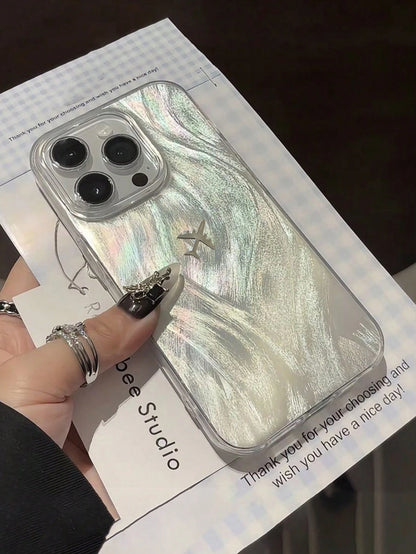 1pc TPU Large Hole Lens Anti-Drop Phone Case Minimalist Design Suitable For IPhone 11/12/13/13 Pro Max/14 Pro Max/ 15/15 Pro/15 Plus/15 Pro Max/16/16 Pro/16 Plus/16 Pro Max/ 17/ 17 Air/ 17 Pro/ 17 Pro