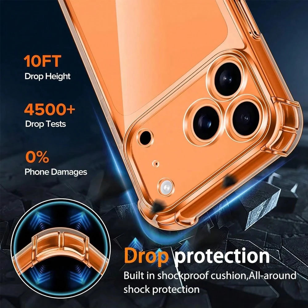 1pc Transparent Phone Case Compatible With IPhone 17, Soft TPU Full Camera Protection Ultra Thin Phone Case Compatible With IPhone 17 Pro Max/17 Pro/17 Air/17/15/16/14/13/12/11 Series