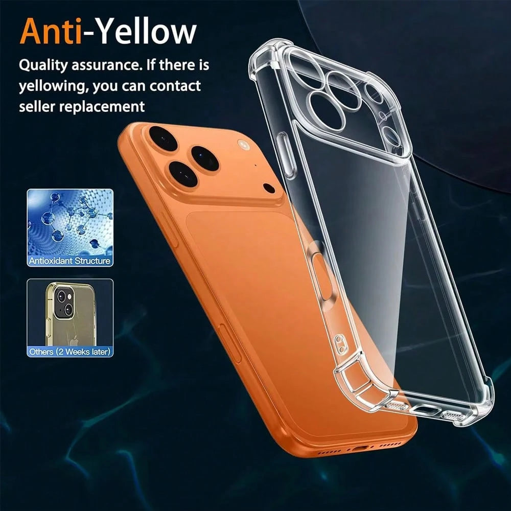 1pc Transparent Phone Case Compatible With IPhone 17, Soft TPU Full Camera Protection Ultra Thin Phone Case Compatible With IPhone 17 Pro Max/17 Pro/17 Air/17/15/16/14/13/12/11 Series