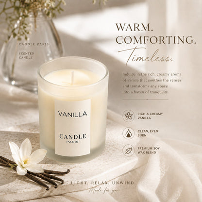 1pc [Vanilla Scent| Elegant] Elegant Vanilla Scented Candle| Round Soy Wax Jar With Glitter Accents| Suitable For Home, Hotel, Wedding Decor, Ideal Gift For Christmas, Halloween, Valentine's Day, M