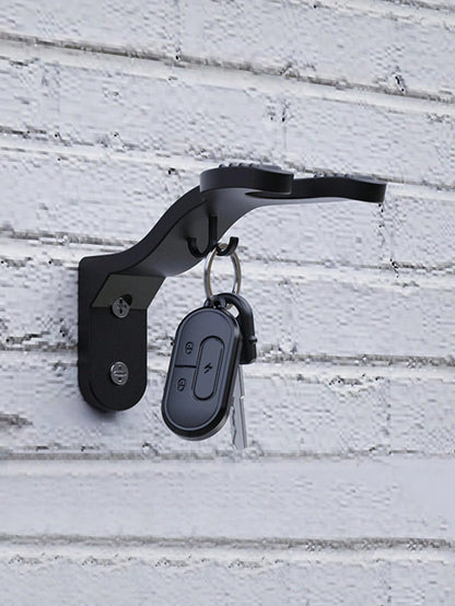 1PC Wall-Mounted Motorcycle Helmet Hook, Heavy-Duty Load-Bearing Electric Scooter Full Helmet Half Helmet Wall Hook, Built-In Small Hook For Keys, Motorcycle Helmet Storage Bracket