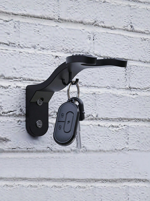 1PC Wall-Mounted Motorcycle Helmet Hook, Heavy-Duty Load-Bearing Electric Scooter Full Helmet Half Helmet Wall Hook, Built-In Small Hook For Keys, Motorcycle Helmet Storage Bracket