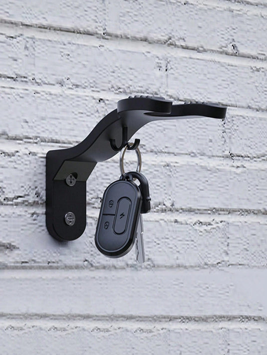 1PC Wall-Mounted Motorcycle Helmet Hook, Heavy-Duty Load-Bearing Electric Scooter Full Helmet Half Helmet Wall Hook, Built-In Small Hook For Keys, Motorcycle Helmet Storage Bracket