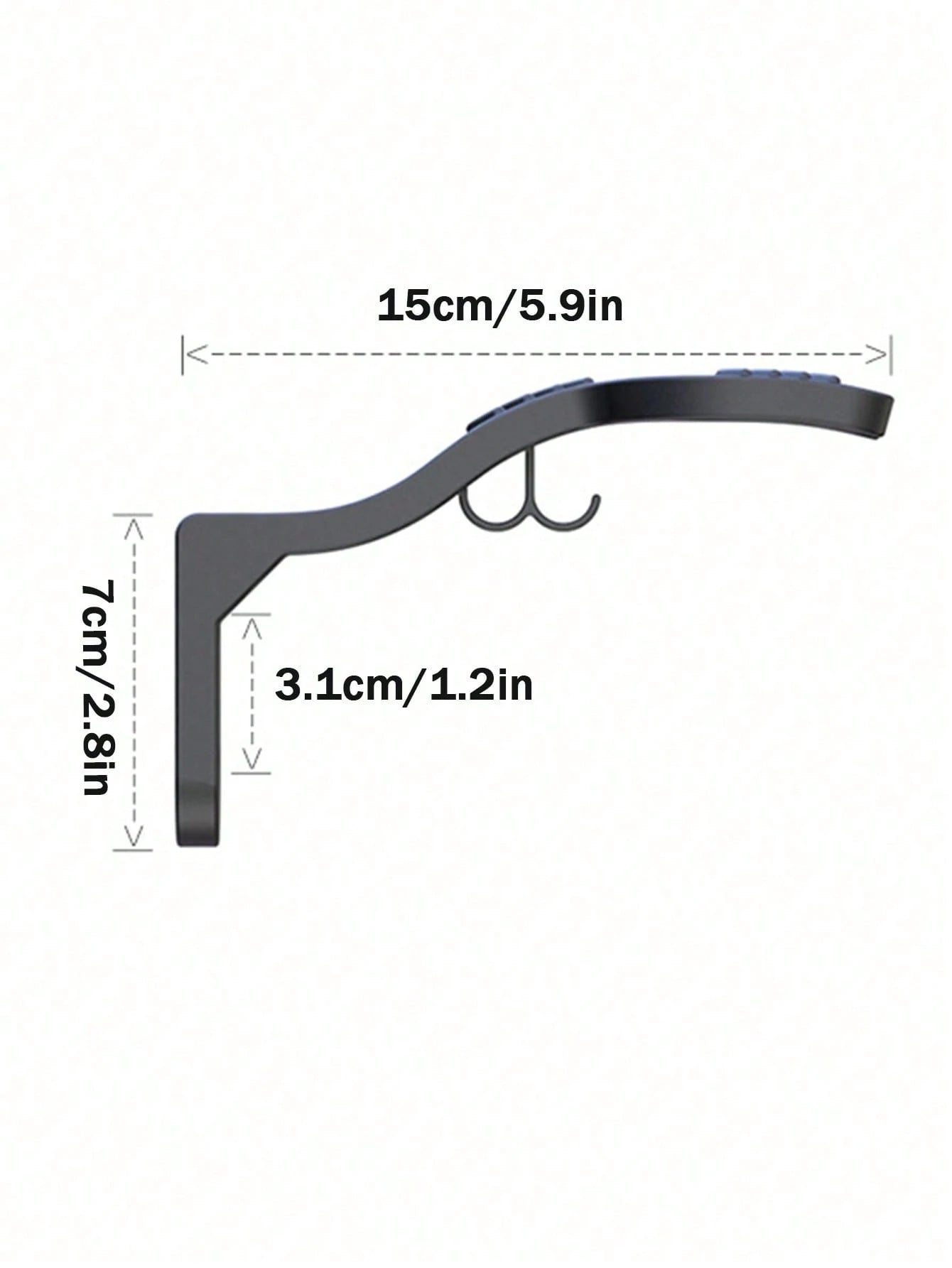 1PC Wall-Mounted Motorcycle Helmet Hook, Heavy-Duty Load-Bearing Electric Scooter Full Helmet Half Helmet Wall Hook, Built-In Small Hook For Keys, Motorcycle Helmet Storage Bracket