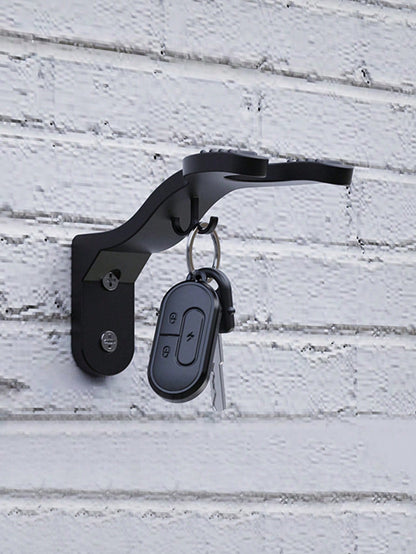 1PC Wall-Mounted Motorcycle Helmet Hook, Heavy-Duty Load-Bearing Electric Scooter Full Helmet Half Helmet Wall Hook, Built-In Small Hook For Keys, Motorcycle Helmet Storage Bracket