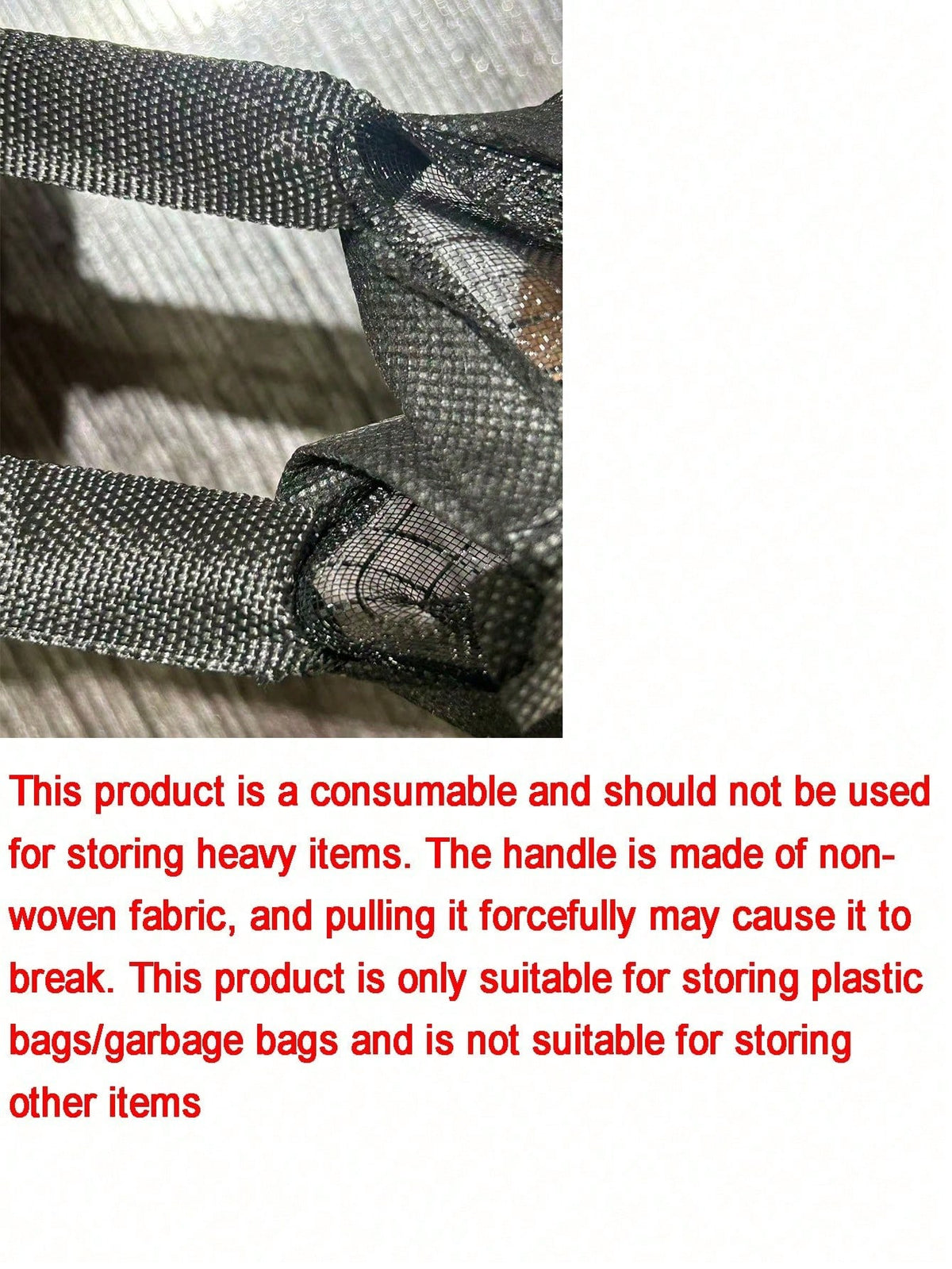 1pc Wall-Mounted Plastic Bag Dispenser Storage Rack, Garbage Bag Organizer, Kitchen Plastic Bag Hanging Holder, Multi-Functional Trash Bag Storage Bag, Breathable Net Bag Wall-Mounted Versatile Garbag