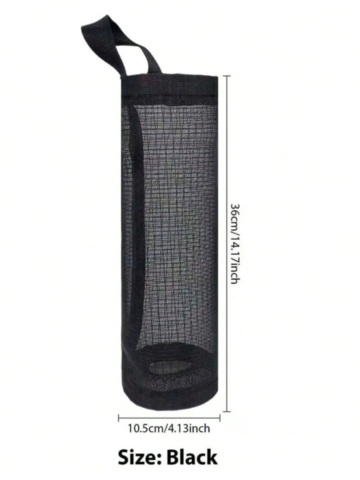1pc Wall-Mounted Plastic Bag Dispenser Storage Rack, Garbage Bag Organizer, Kitchen Plastic Bag Hanging Holder, Multi-Functional Trash Bag Storage Bag, Breathable Net Bag Wall-Mounted Versatile Garbag