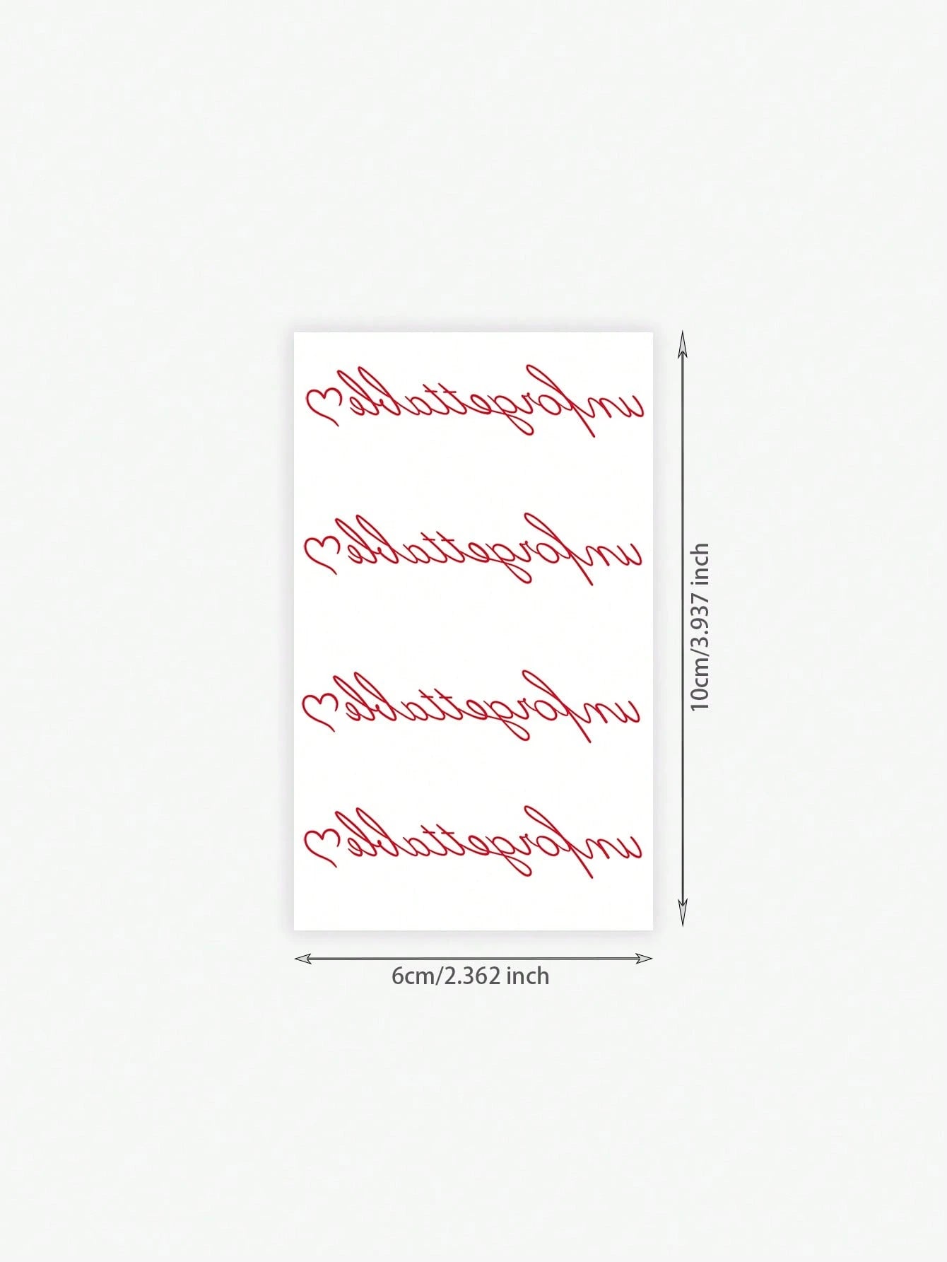 1pc Waterproof, Sweat-Resistant, Washable Fashionable "Unforgettable" Temporary Tattoo Sticker, Designed For Sexy Girls' Collarbone And Waist, Featuring Cute And Eye-Catching Handwritten English Font
