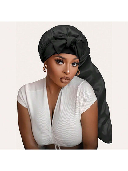1pc Women's Silk Sleep Cap, Satin Sleep Cap, Soft Elastic Band, Silk Sleep Cap, Satin Sleep Cap Sleep Bonnet, Anti-Frizz