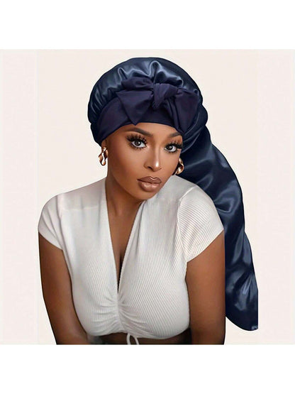 1pc Women's Silk Sleep Cap, Satin Sleep Cap, Soft Elastic Band, Silk Sleep Cap, Satin Sleep Cap Sleep Bonnet, Anti-Frizz
