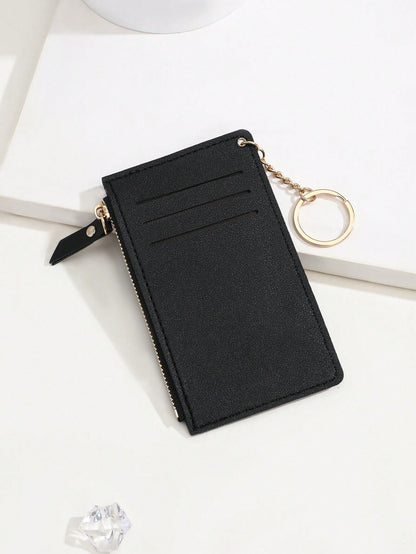 1pc Zipper With Multiple Card Slots Fashionable & Slim Design With License Holder Card Holder Card Holder Wallet Business Card Holder Credit Card Holder Id Card Holder Card Holder Women For Women Mini