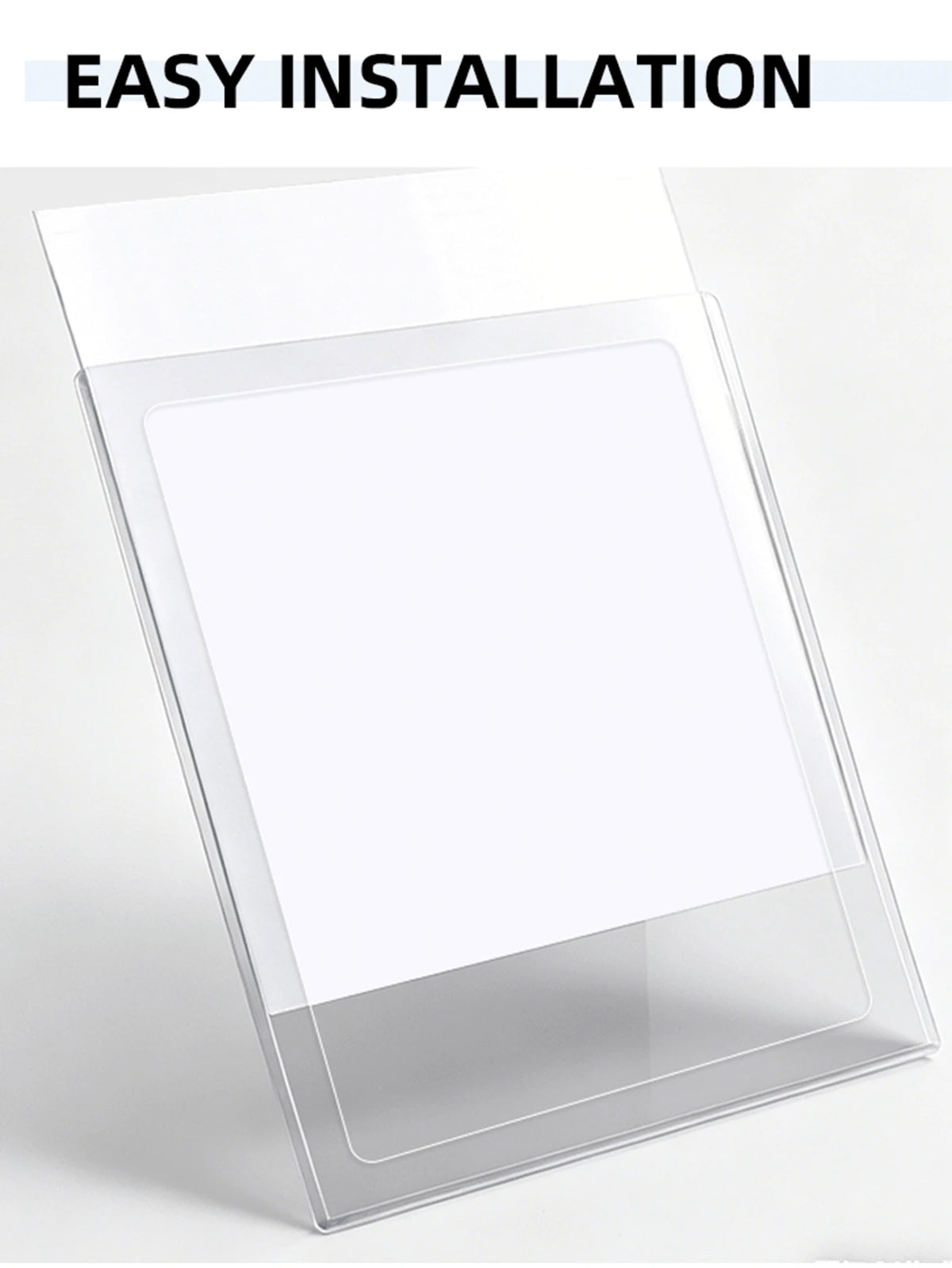 2/3/5/10pcs (With Adhesive) Hollow Transparent Acrylic Schedule Planner Display Stand & To-Do List Frame, A4 Reusable Dry-Erase Chore Chart Holder, Aesthetic Desktop Decor, Suitable For Room Decoratio
