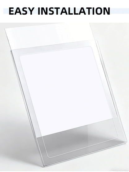 2/3/5/10pcs (With Adhesive) Hollow Transparent Acrylic Schedule Planner Display Stand & To-Do List Frame, A4 Reusable Dry-Erase Chore Chart Holder, Aesthetic Desktop Decor, Suitable For Room Decoratio