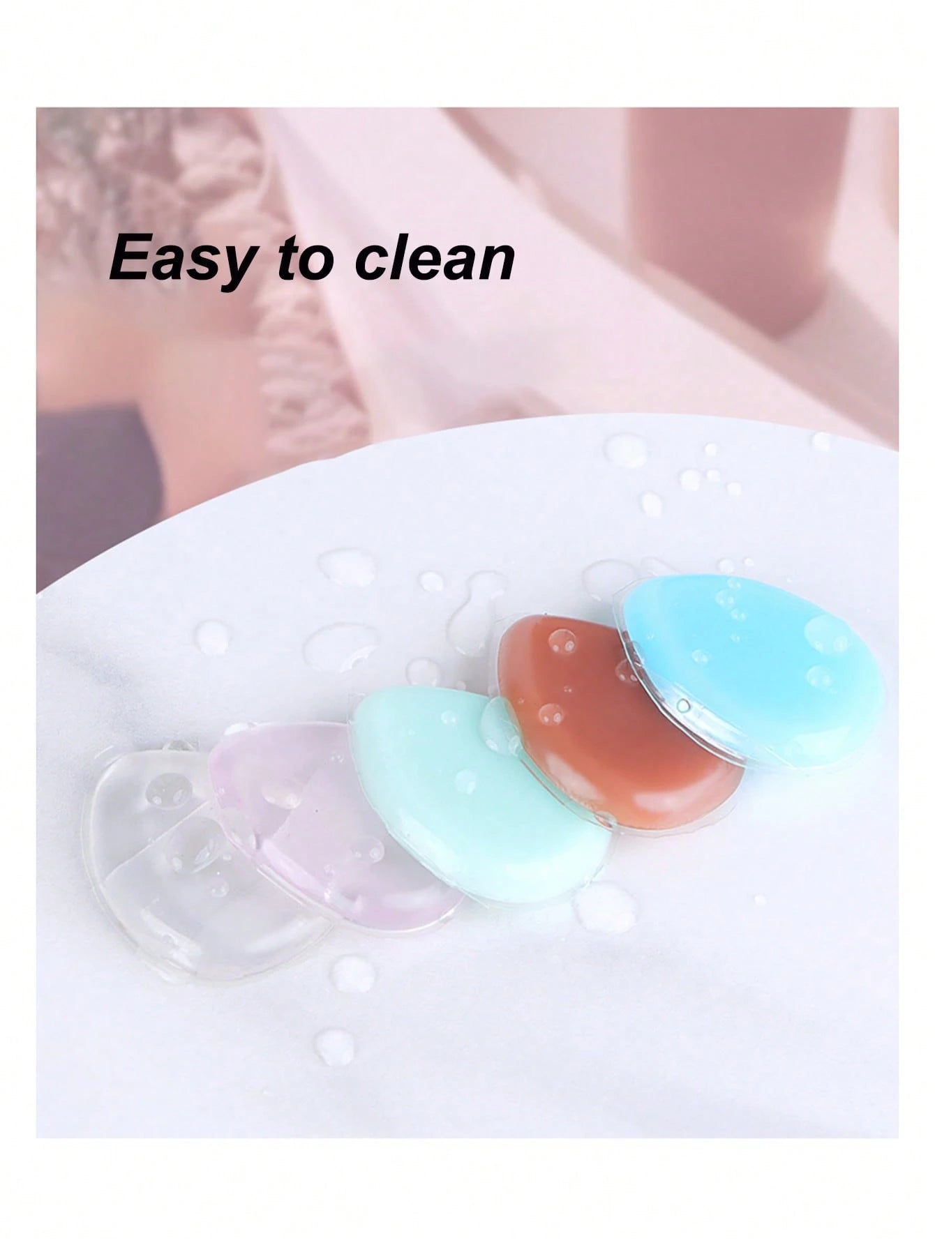 2/3/5pcs Multi-Color Silicone Jelly Finger Mini Thumb Makeup Sponge Blender, Soft & Bouncy, Suitable For Liquid Foundation, Concealer, Easy To Clean, New Matte Makeup Tool