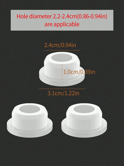 2/4/6/8pcs Plastic Sink Hole Overflow Cover For Kitchen & Bathroom, Basinim Bathtub Drain Stopper, Circular Basin Overflow Ring (Suitable For Aperture 22-24mm), Party, Wedding, Easter, Mother's Day, F
