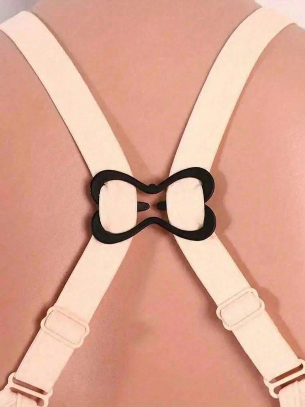 2/4/6pcs Flower, Butterfly, Heart, Geometric Pattern (ABS Resin) Bra Strap Clips, Adjustable Invisible Bra Strap Buckles For All Seasons (Random 6pcs, One Size)