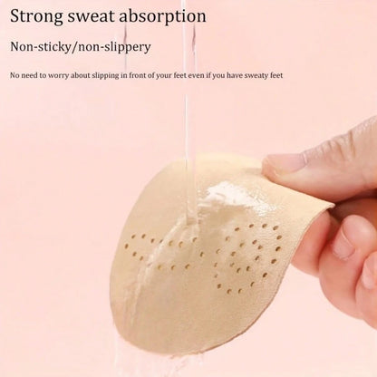 2/4/8pcs Self-Adhesive Shoe Insoles, Anti-Slip Front Pads, High Heel Forefoot Pads, Sweat Absorption And Breathability, Firm Fit