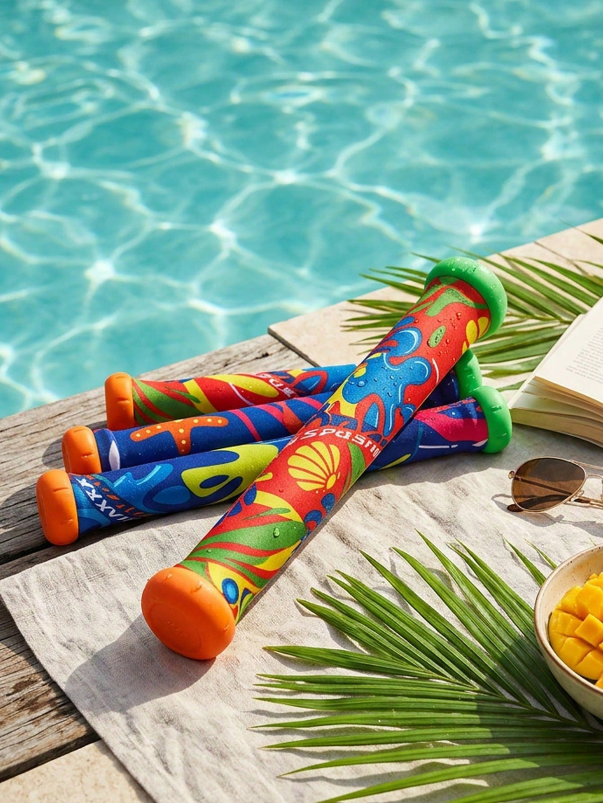 2/5pcs Random Color Inflatable Pool Water Toys Set, Adult Party Diving Throwing Water Equipment, Beach Bathroom Gift, Suitable For Halloween, Christmas/Adult Swimming Pool/Swimming Accessories/Water T