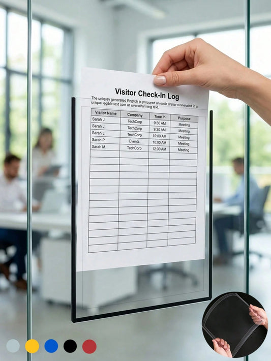 2/5pcs (With Adhesive) Hollow Transparent Acrylic Schedule Planner Display Stand & To-Do List Frame, A4 Reusable Dry-Erase Chore Chart Holder, Aesthetic Desktop Decor For Room Decoration And School Lo