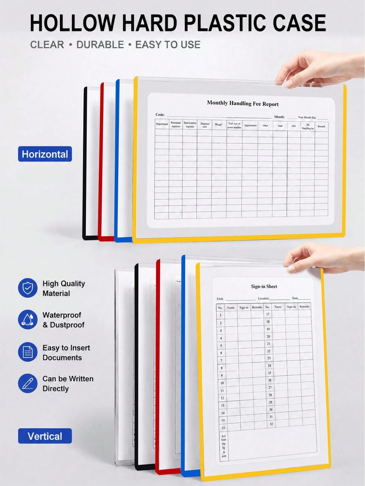 2/5pcs (With Adhesive) Hollow Transparent Acrylic Schedule Planner Display Stand & To-Do List Frame, A4 Reusable Dry-Erase Chore Chart Holder, Aesthetic Desktop Decor For Room Decoration And School Lo