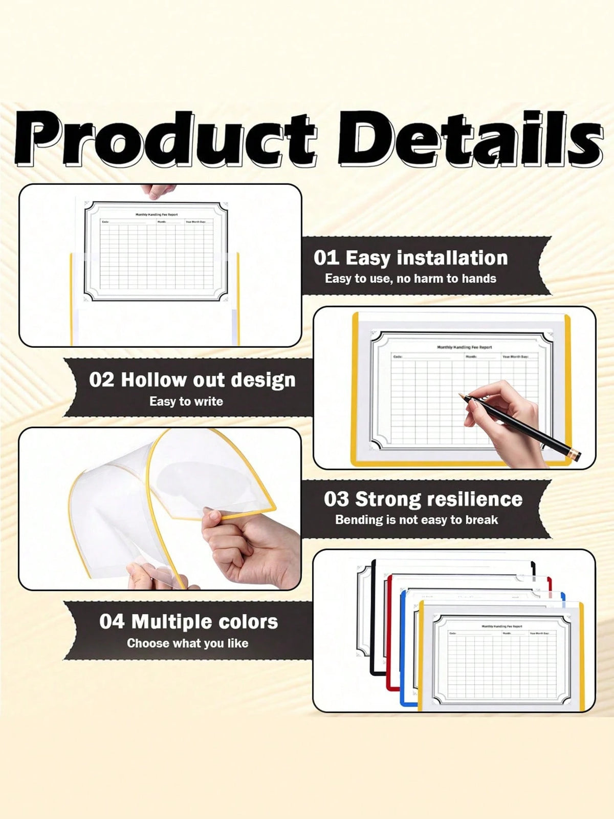 2/5pcs (With Adhesive) Hollow Transparent Acrylic Schedule Planner Display Stand & To-Do List Frame, A4 Reusable Dry-Erase Chore Chart Holder, Aesthetic Desktop Decor For Room Decoration And School Lo